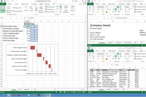 Mở nhiều bảng tính khác nhau trong cùng 1 cửa sổ làm việc của Excel 2013