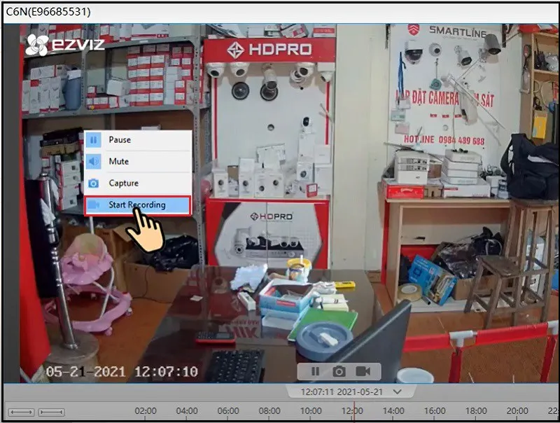Ghi lại khoảnh khắc trực tiếp vào ổ cứng máy tính