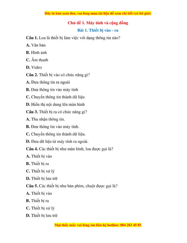 Trắc Nghiệm Tin Học Bài 11 Lớp 11: Kiến Thức Về Bài Trình Chiếu