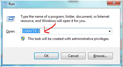 Cách truy cập thư mục chia sẻ nhanh chóng thông qua hộp thoại Run trên Windows 10