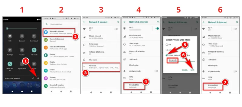 Cấu hình Private DNS giúp bảo mật trên Android