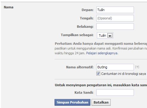 huong dan doi ten facebook 1 chu