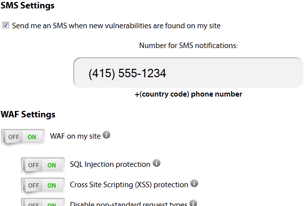 Các chức năng bảo mật thêm của 6scan Security