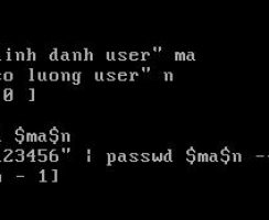 Script tạo nhiều user cùng lúc trên Linux