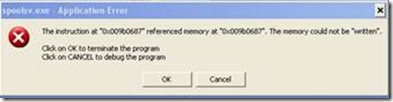 Sửa lỗi Spoolsv.exe