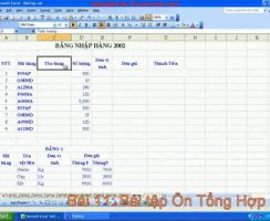 Video hướng dẫn giải bài tập ôn Excel tổng hợp