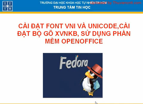 Font trên Fedora, bộ gõ Xvmkb