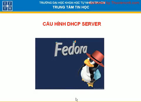 Cấu hình DHCP server trên Fedora