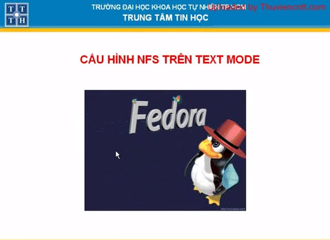 Cấu hình NFS trong text mode trên Fedora