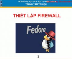 Thiết lập Firewall trên Fedora – Lab Fedora phần 2