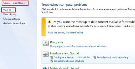 Sửa lỗi không tìm thấy kết quả trên window 7