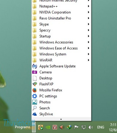 Tự tạo Start Menu Windows 8 bằng Toolbars 4