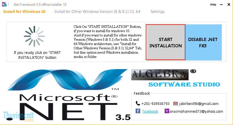Download Net Framework 3.5 offline installer cho Windows 10