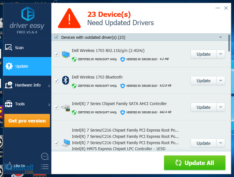 Phần mềm download driver tự động - Easy driver free 5