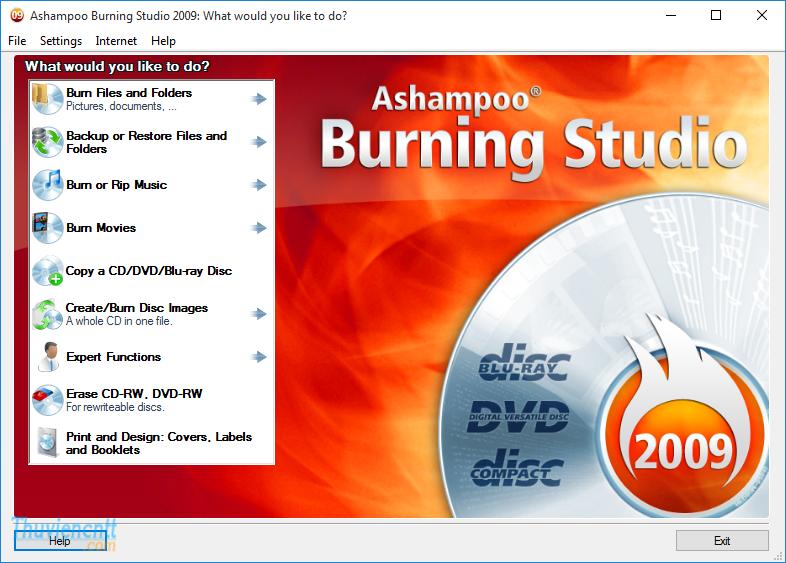 Download phần mềm ghi đĩa Ashampoo burning studio 2009 full key 14