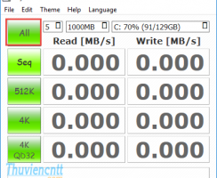 Download CrystalDiskMark - Tool kiểm tra ổ cứng Phần mềm kiểm tra tốc độ ổ cứng - Download CrystalDiskMark 2