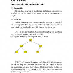 Cấu trúc dữ liệu nâng cao – Bài 5 – Cây cân bằng