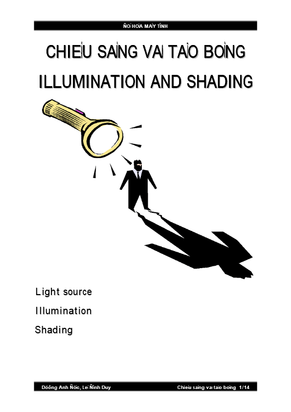 Chiếu sáng và tạo bóng - Illumination and Shading
