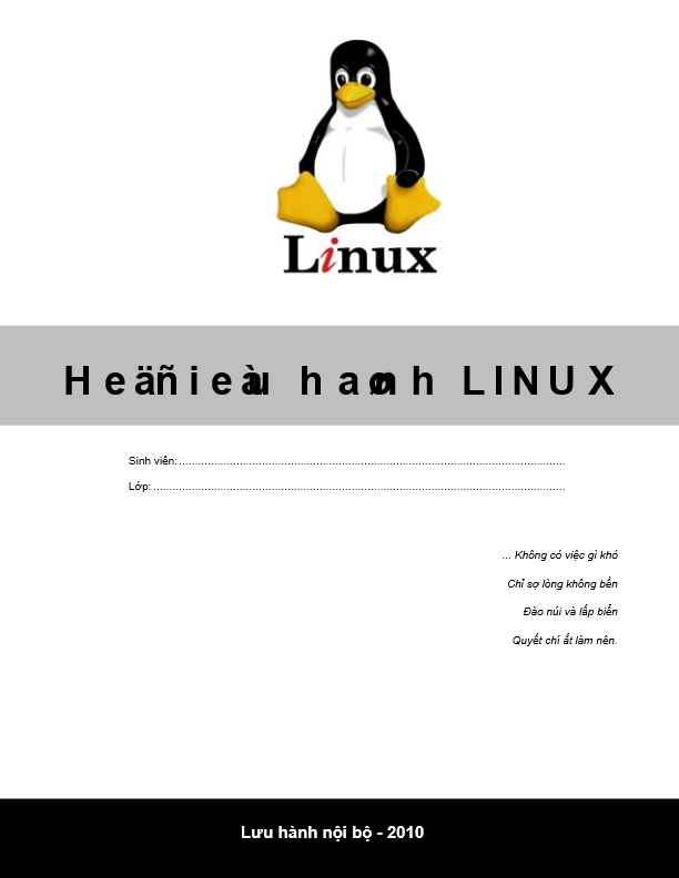 Tài liệu hệ điều hành Linux (Fedora)