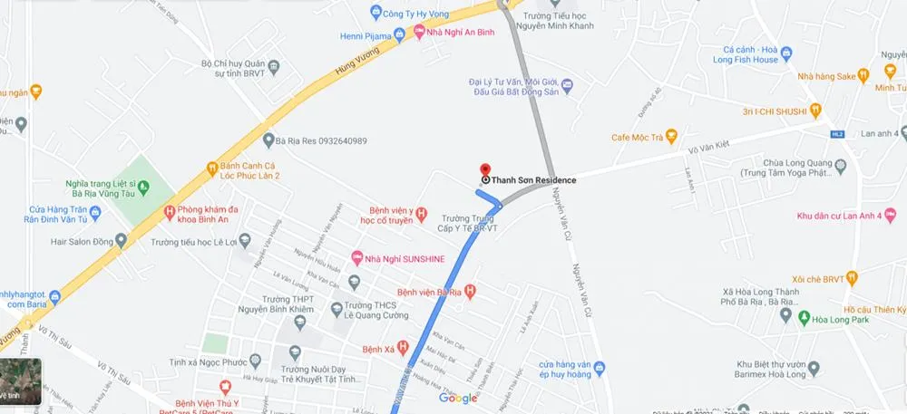 Sơ đồ vị trí kết nối vùng của dự án Thanh Sơn