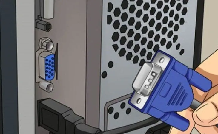 Kiểm tra kỹ các cáp kết nối và cổng xuất hình