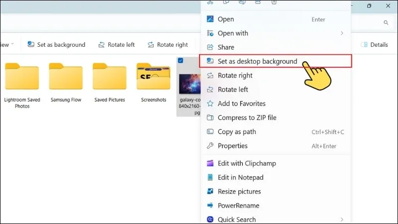 Cài hình nền máy tính tải về