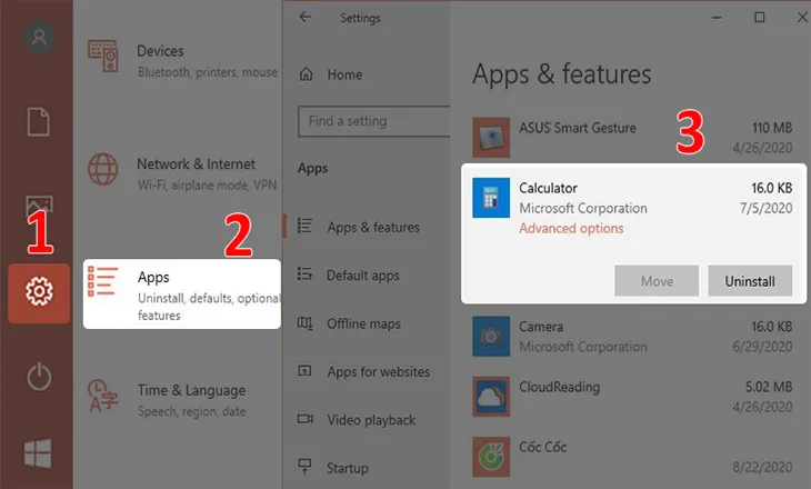 Gỡ bỏ các ứng dụng không sử dụng