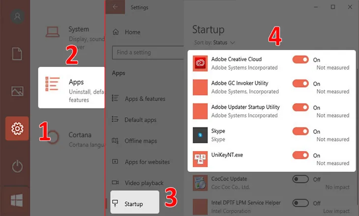 VÃ´ hiá»‡u hÃ³a cÃ¡c chÆ°Æ¡ng trÃ lệnh khá»Ÿi Ä'á»™ng cÃ¹ng Windows khÃ´ng cáº§n thiáº¿t