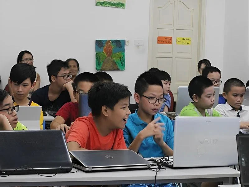 Lớp học Young Programmer ở Trung tâm Tin học - Đại học Khoa học Tự nhiên TPHCM