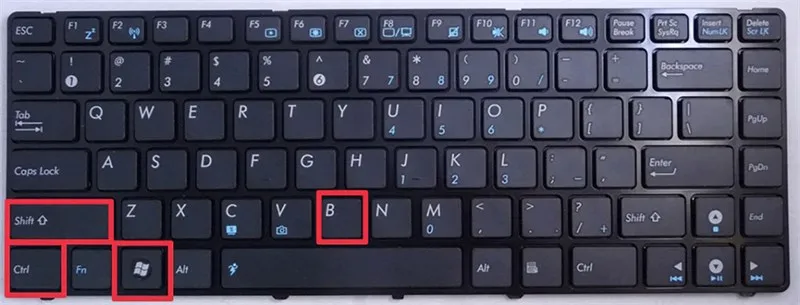 Cách khắc phục laptop bị treo máy bằng phím tắt Windows Ctrl Shift B