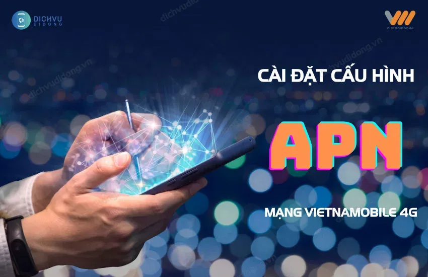 Giao diện cài đặt APN trên điện thoại sử dụng sim Vietnamobile