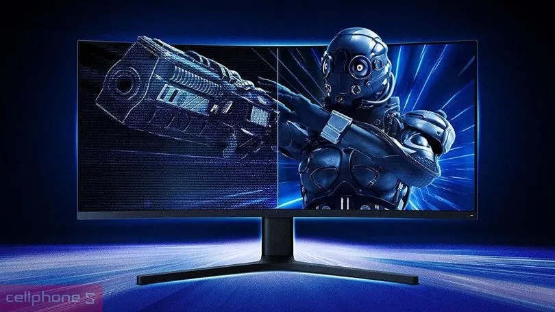 Các cổng kết nối được bố trí thông minh phía sau màn hình giúp việc quản lý dây cáp trở nên gọn gàng hơn