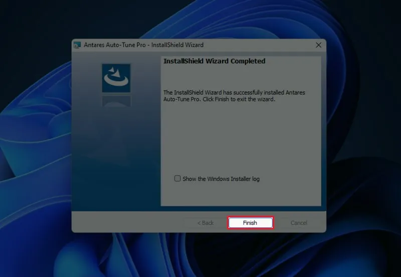 Hoàn tất quá trình cài đặt Auto Tune