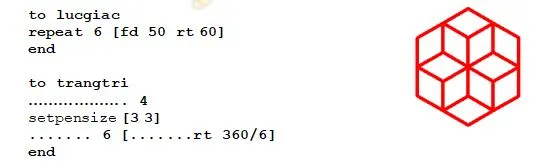 Bảng so sánh các thủ tục vẽ hình lục giác và hình trang trí phức tạp