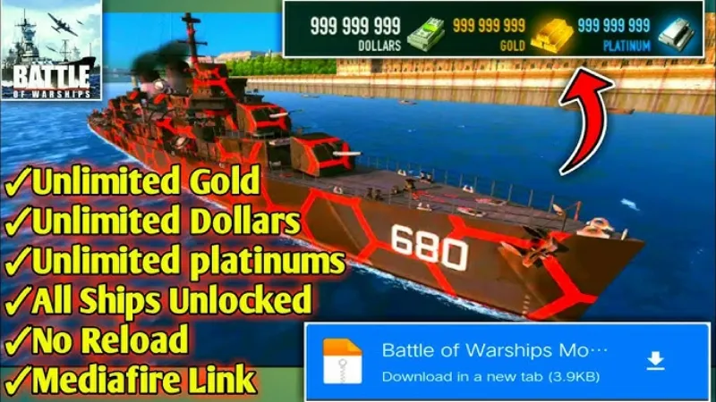 Tính năng mở khóa toàn bộ hạm đội trong bản mod mới nhất