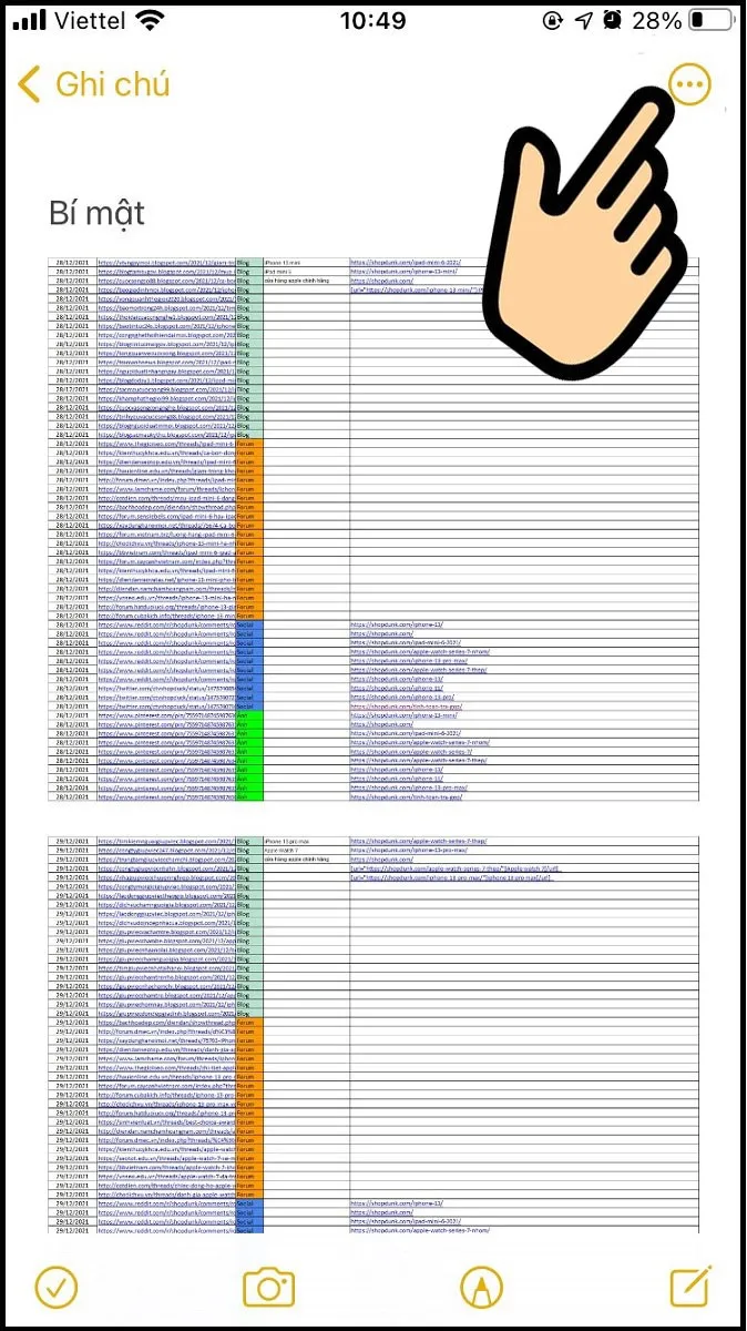 Sau đó bấm 3 chấm ngang