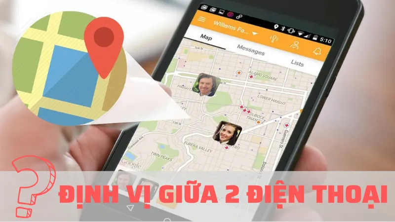 Giao diện minh họa tính năng giám sát vị trí trên nền tảng di động bảo mật