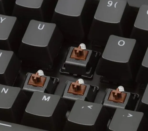 BÃ n phÃ­m cÆ¡ Brown Switch giÃºp giáº£m tiáº¿ng á»n khi nháº¥n phÃ­m