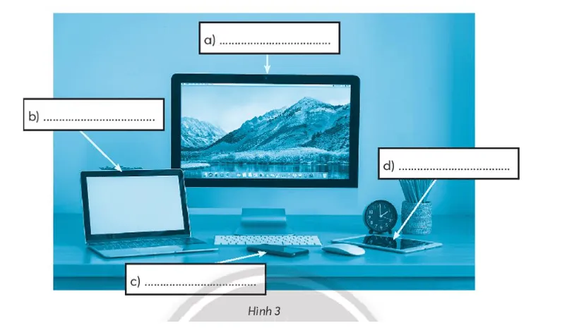 Bốn loại máy tính thông dụng bao gồm máy tính để bàn, xách tay, máy tính bảng và điện thoại