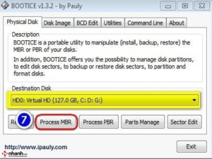 BOOTICE 1.3.2 – Quản lý phân vùng hệ thống