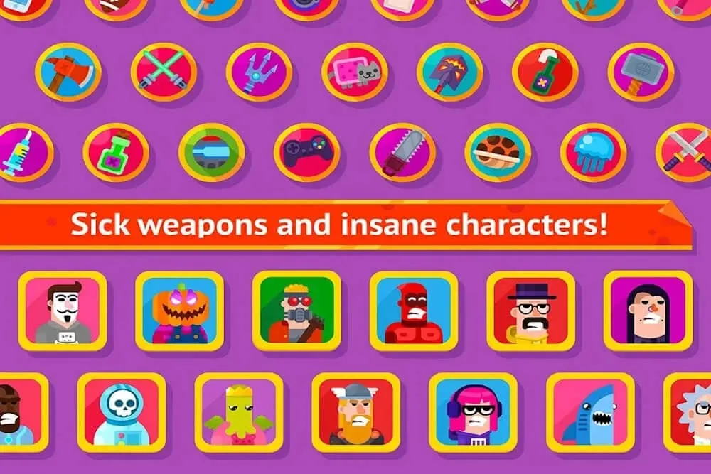 bowmasters mod mở khóa