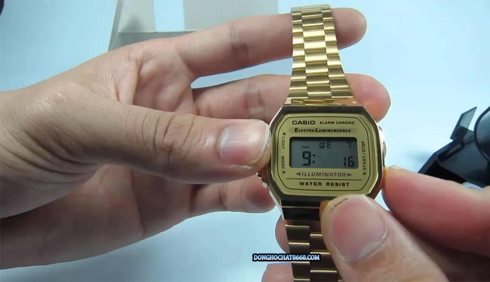 Các bước thực hiện chỉnh giờ hiện hành trên mẫu đồng hồ điện tử Casio 3 nút