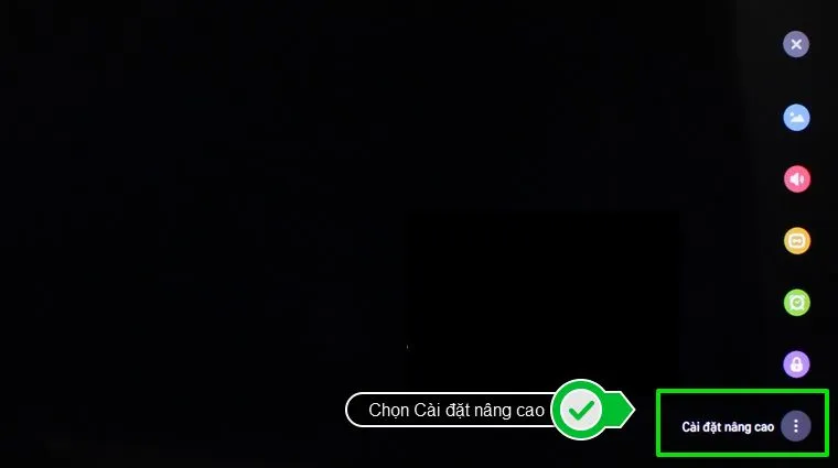 Chọn Cài đặt nâng cao