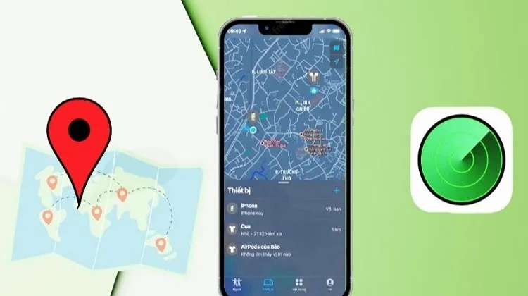 Giao diện cài đặt định vị trên điện thoại OPPO