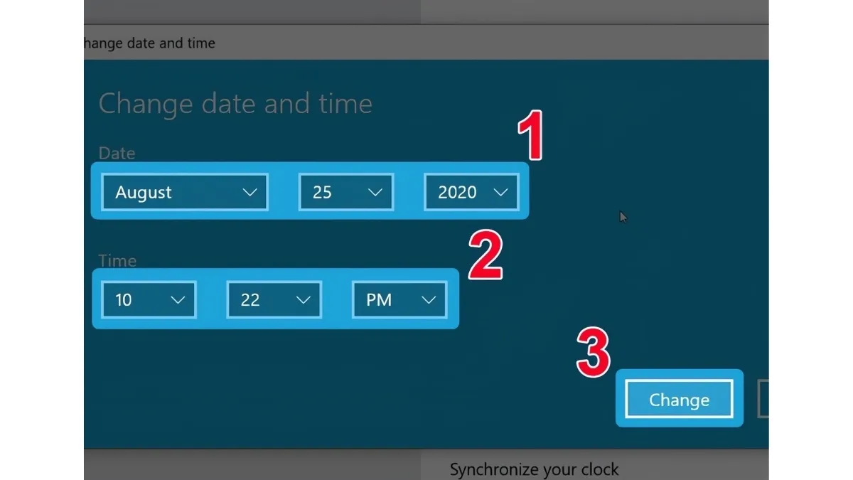 Nhập thời gian mới