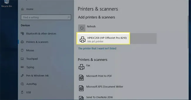 Chọn máy in của bạn