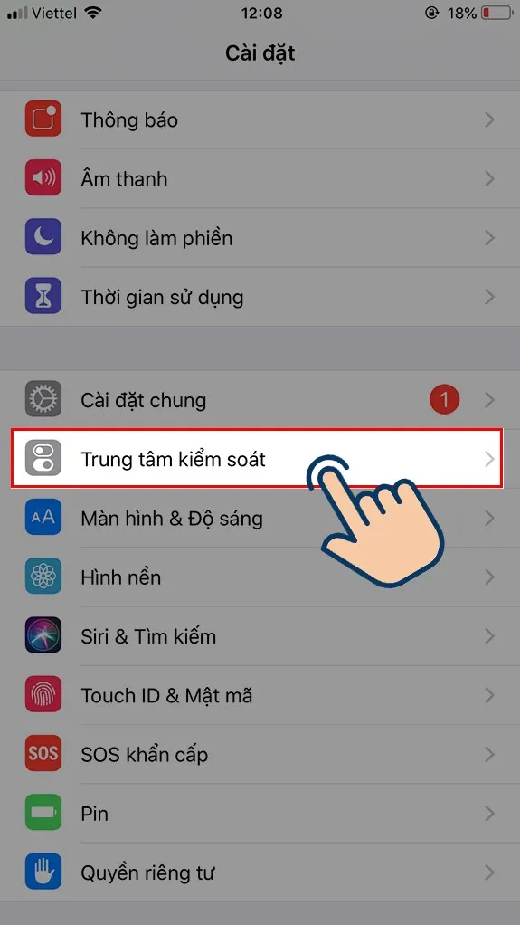 vào Trung tâm kiểm soát.