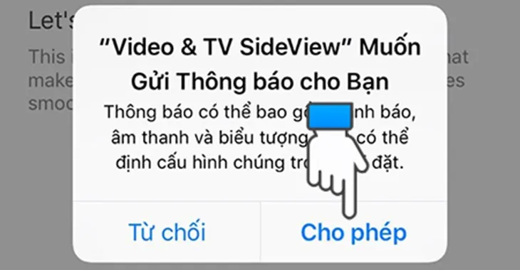 Cho phép thông báo trên iPhone