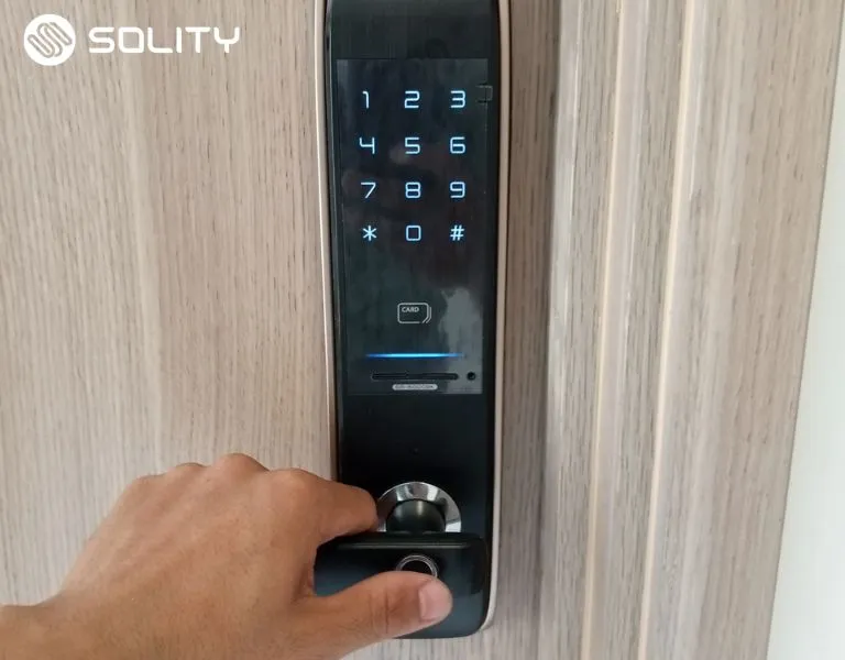 Cách cài đặt khóa cửa vân tay - Thêm dấu vân tay mở khóa