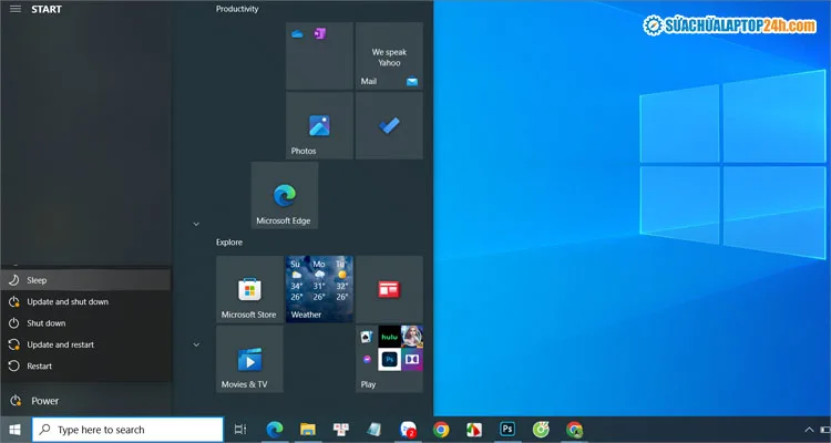 Cài đặt chế độ ngủ trên máy tính